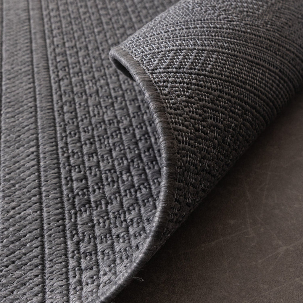 Indoor Outdoor Rug - Dunes Geo Anthracite