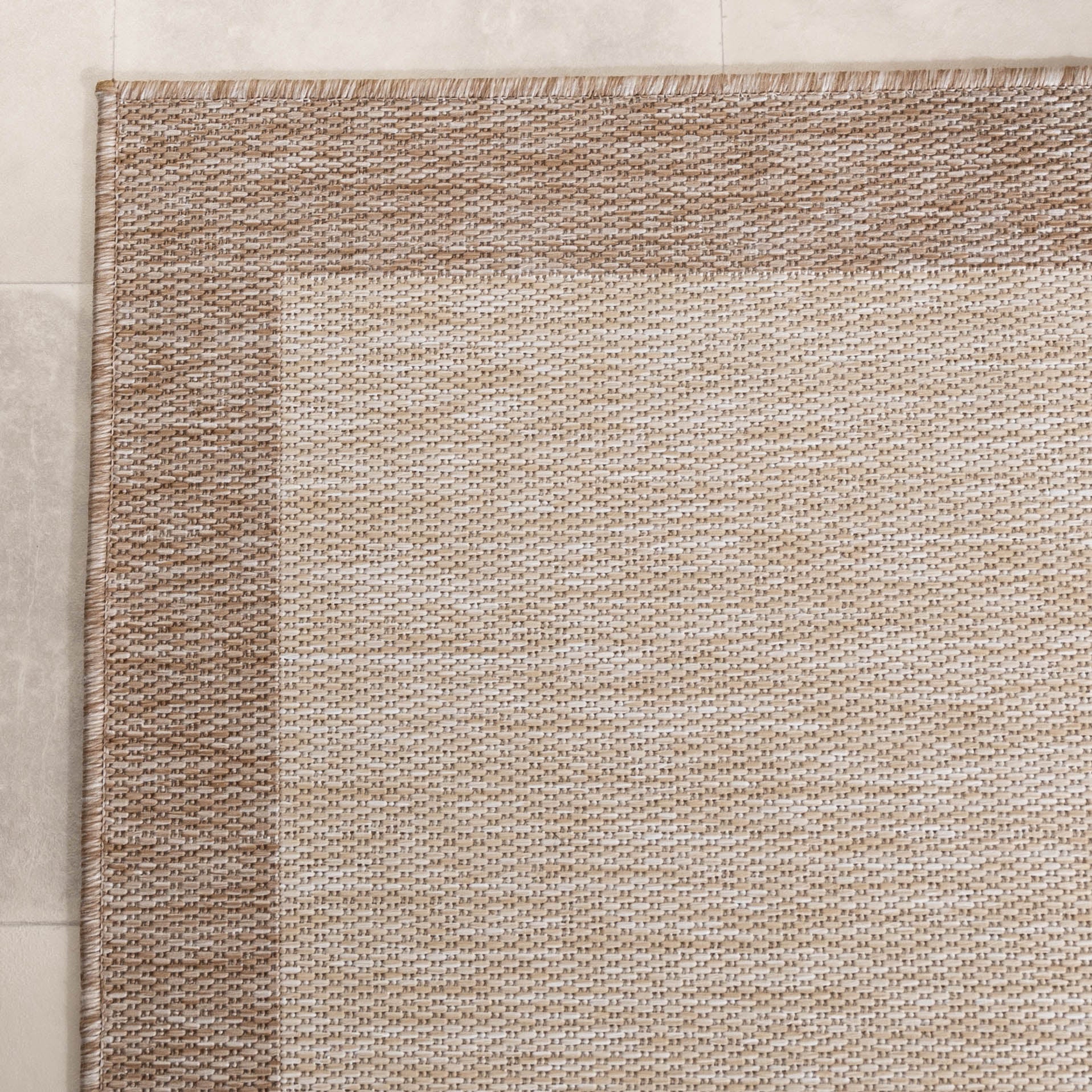 Balcony Rug - Sierra Border Cream/Beige