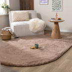 Oval High Pile Rug - Comfy Supreme Taupe