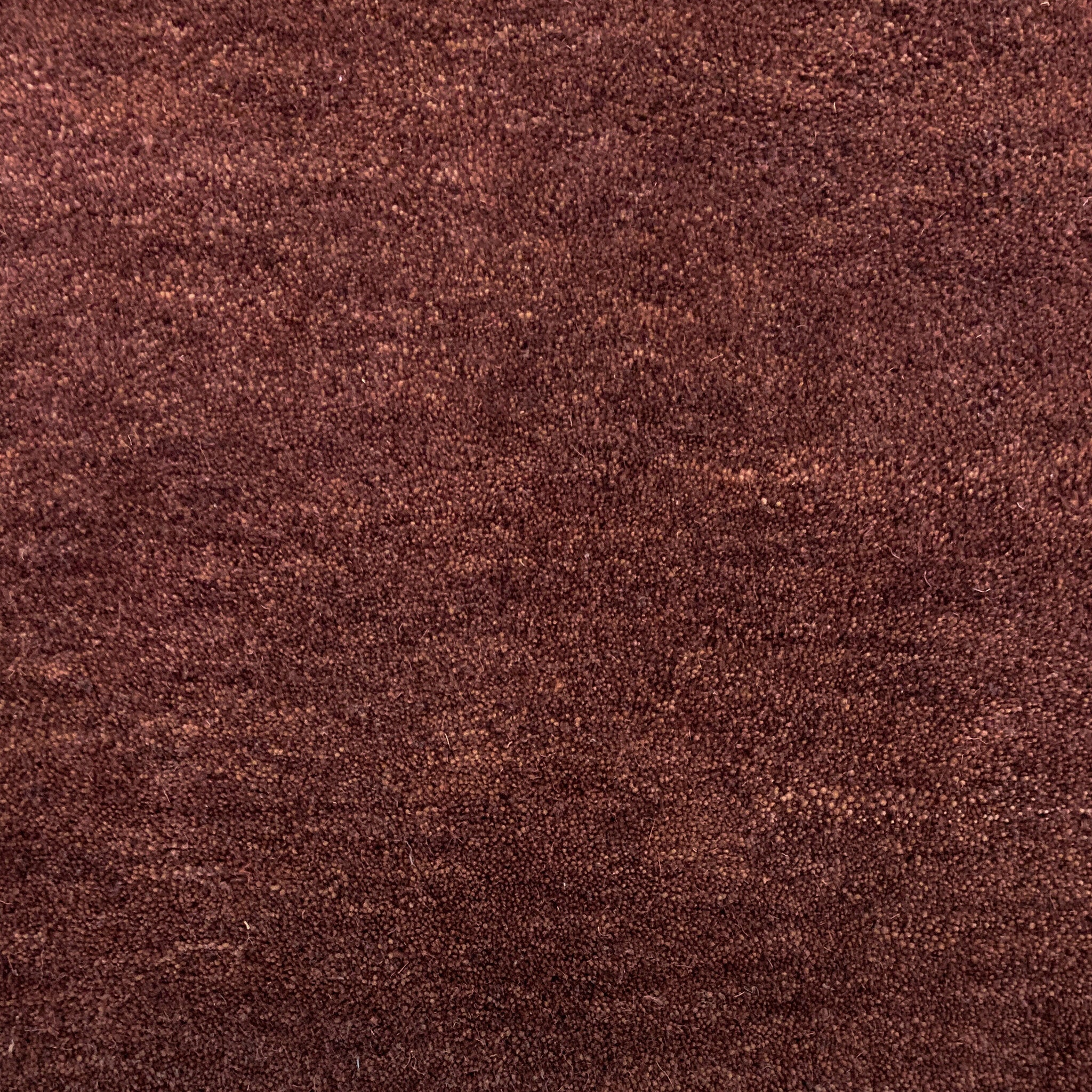 Round wool rug - Leone Red