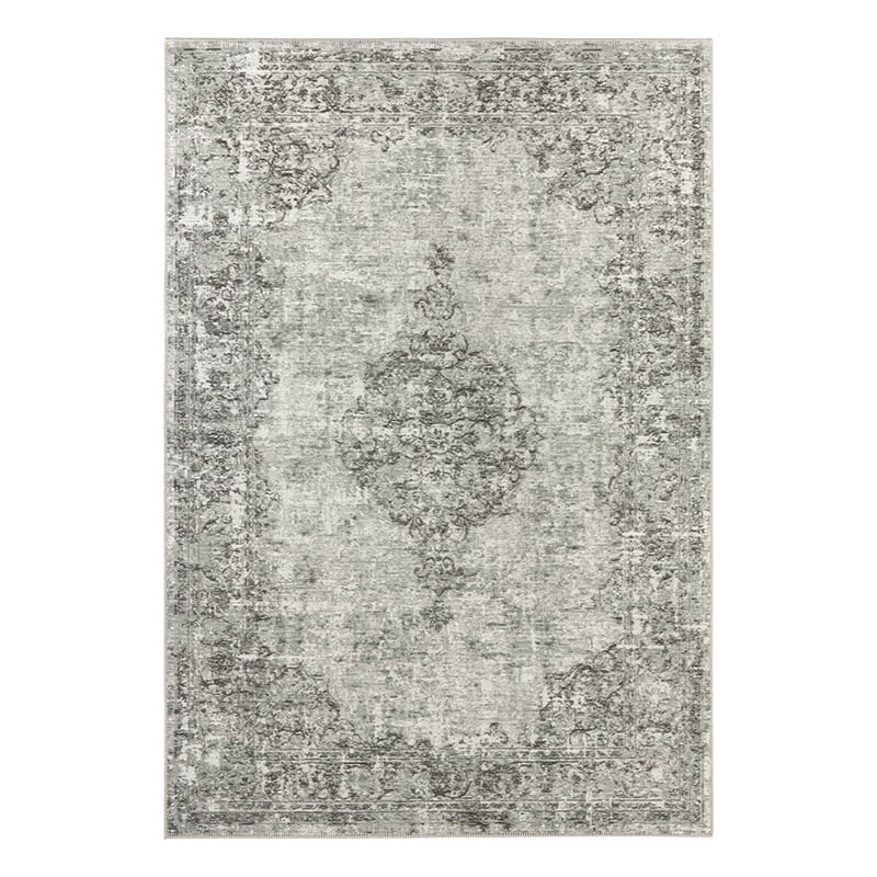 Vintage floor rug - Pleasure Green/Black Vertou