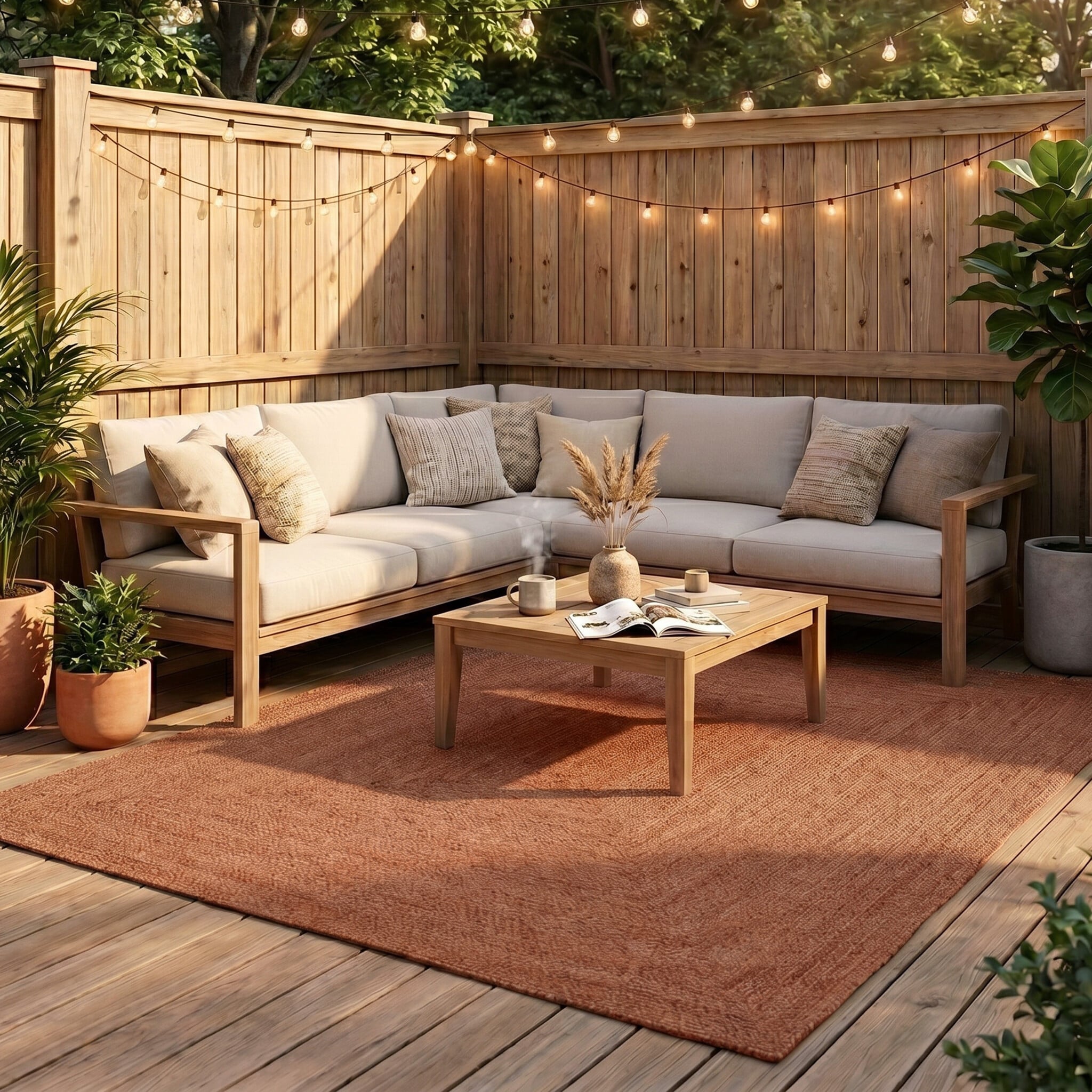 Indoor Outdoor Rug - Bali Terracotta