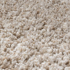 Round shaggy rug - Yves Beige