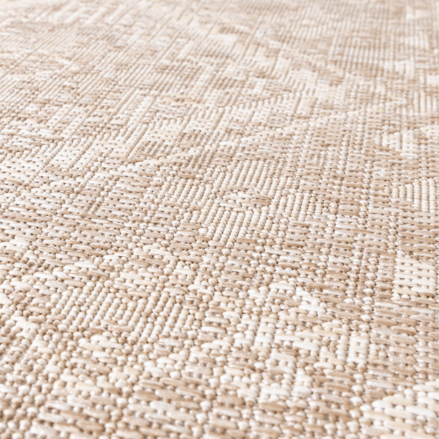 Jute Outdoor Rug - Atlas Aztec Brown/Cream