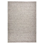 Wool floor rug - Leona Silver/Grey