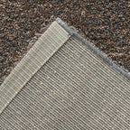 High-pile floor rug - Myla Brown/Grey 7777
