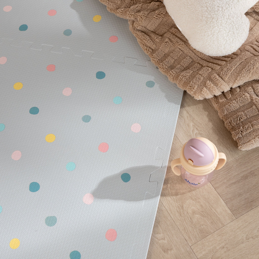 Foam Puzzle Mat – Alfie Dots Light Grey
