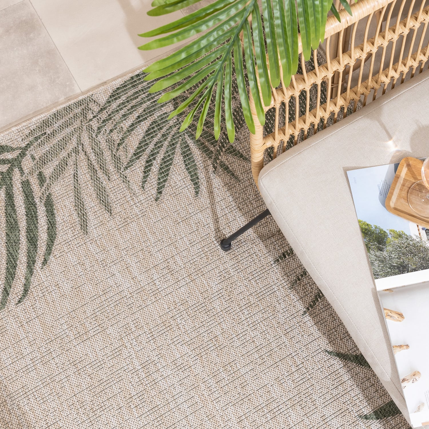 Outdoor Rug - Tiga Edge Green