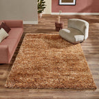 Shaggy floor rug custom size - New Paulo Gold 030