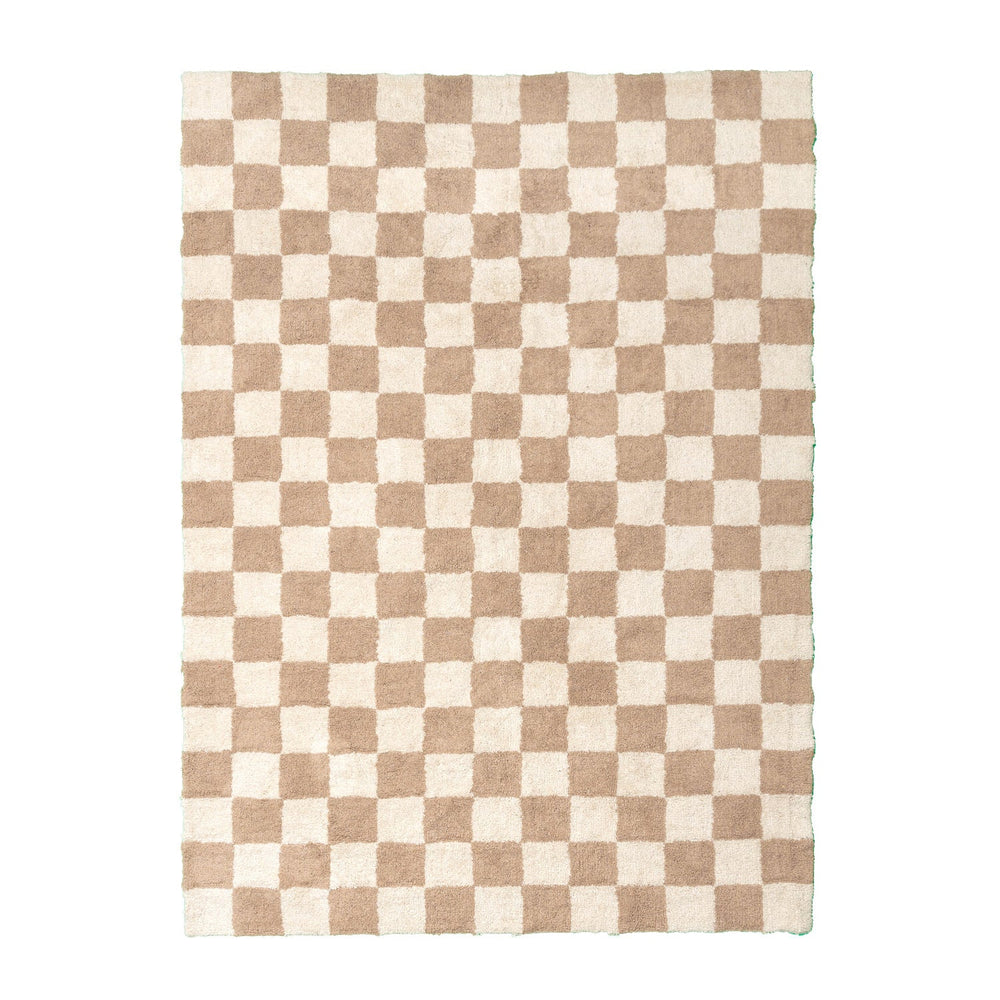 Retro Rug - Gambit Beige/White