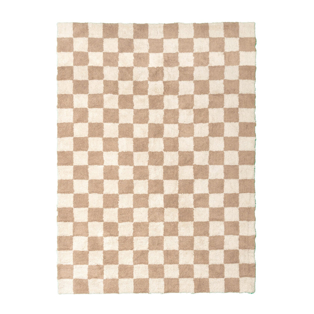 Retro Rug - Gambit Beige/White