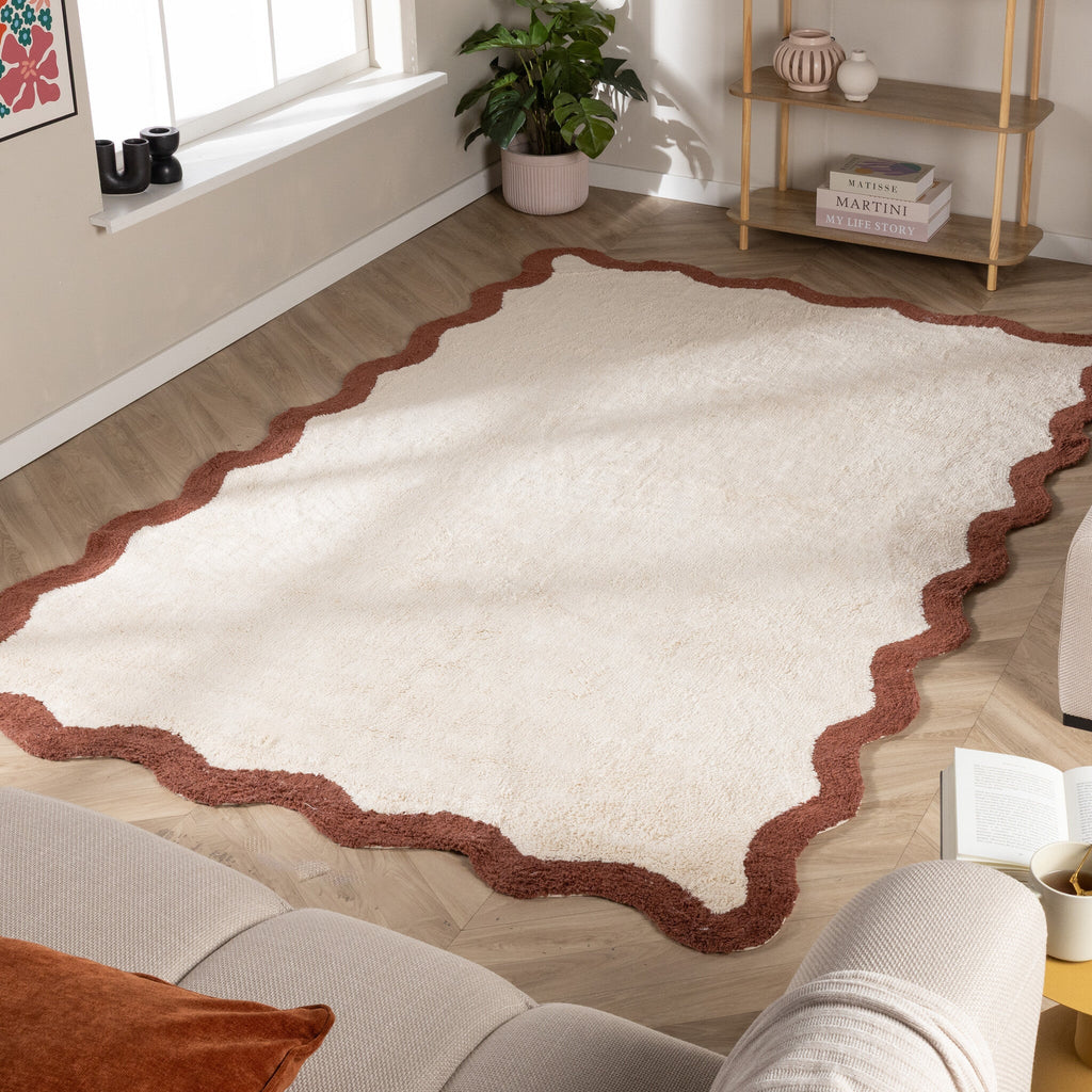 Washable Rug – Hazy Brown/Cream