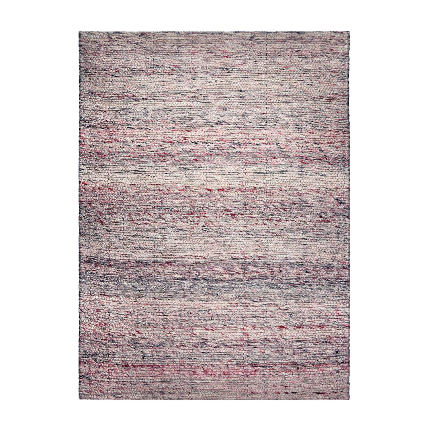 Wool floor rug - Noelle Pink/Grey
