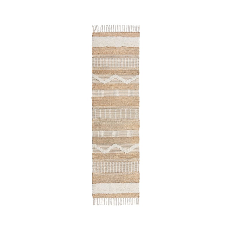 Jute runner - Jubio Medina Natural/Cream