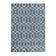 Retro floor rug - Stencil Pattern Grey/White