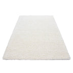 High-pile Floor Rug - Sade Cream/White