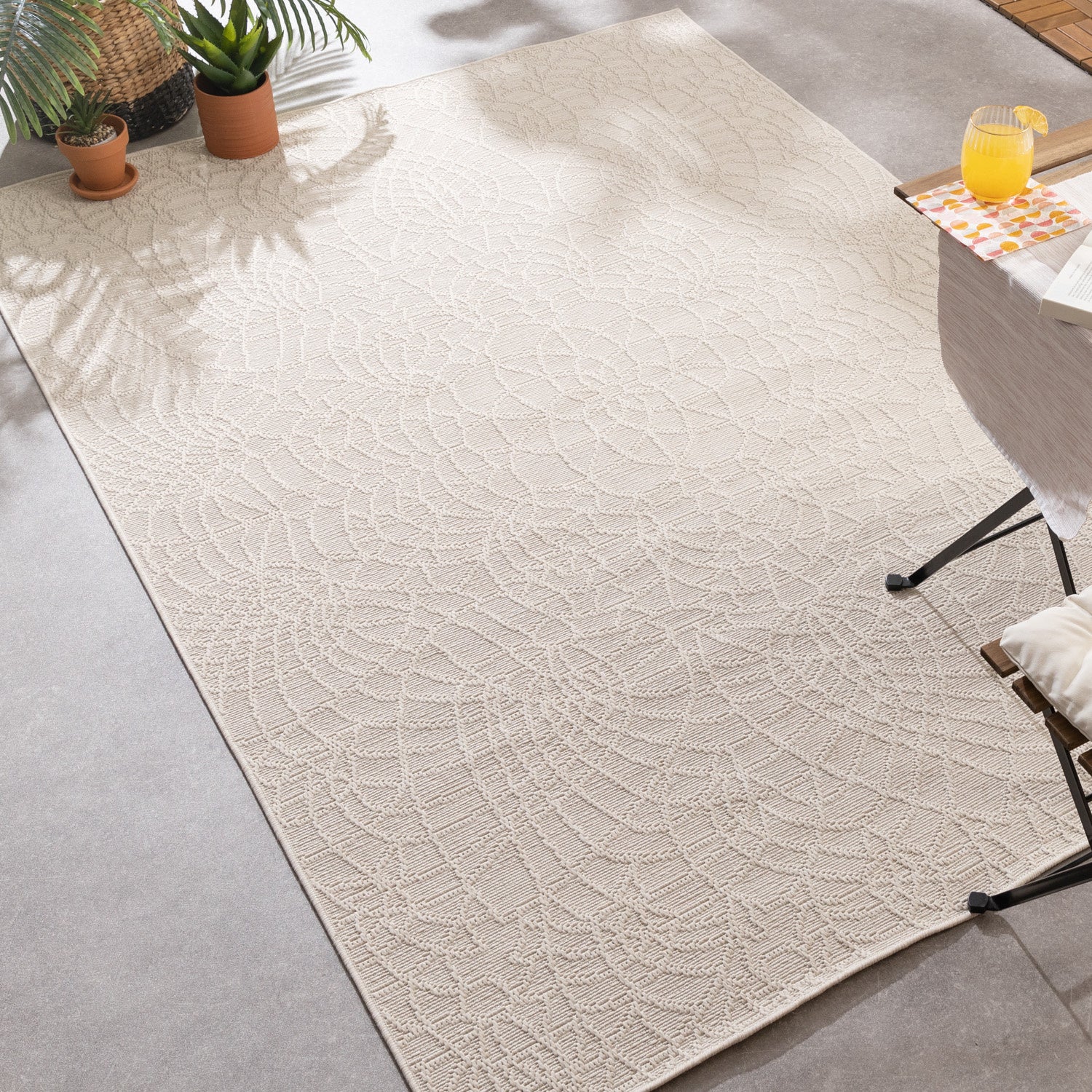 Indoor Outdoor Rug - Dunes Mandala Cream