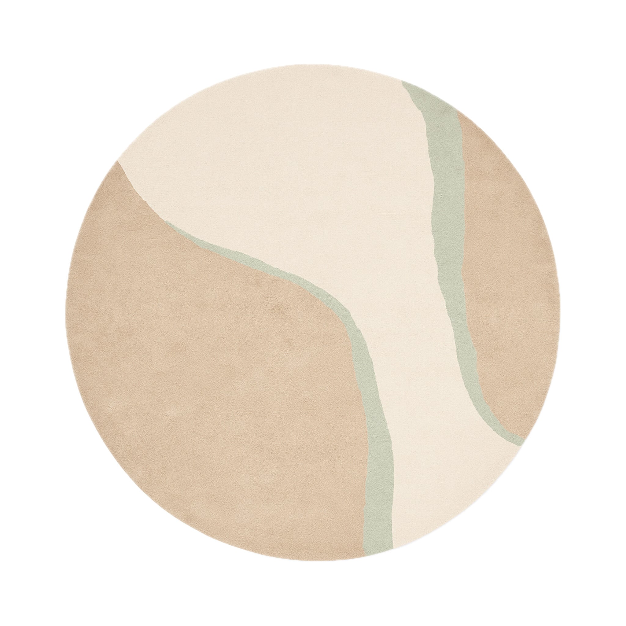 Round Wool Rug – Vienna Mint Green
