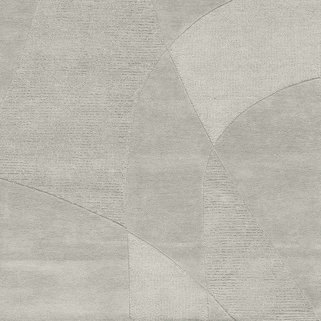 Modern wool floor rug - Fusion Light grey 350