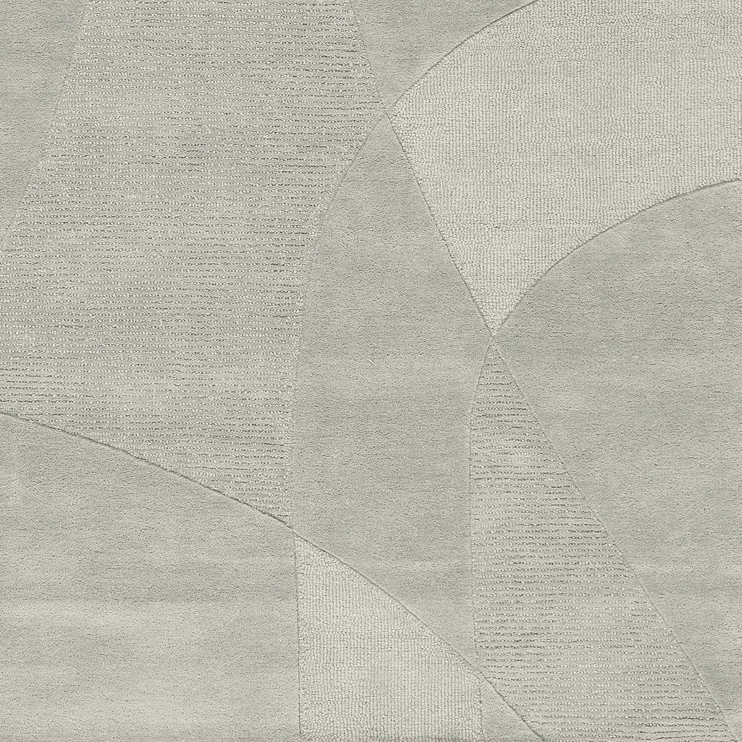 Modern wool floor rug - Fusion Light grey 350