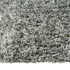 Shaggy floor rug - Paulina Silver
