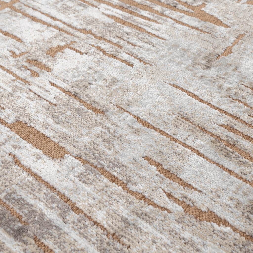 Modern Rug - Hendrix Grunge Cream/Terracotta