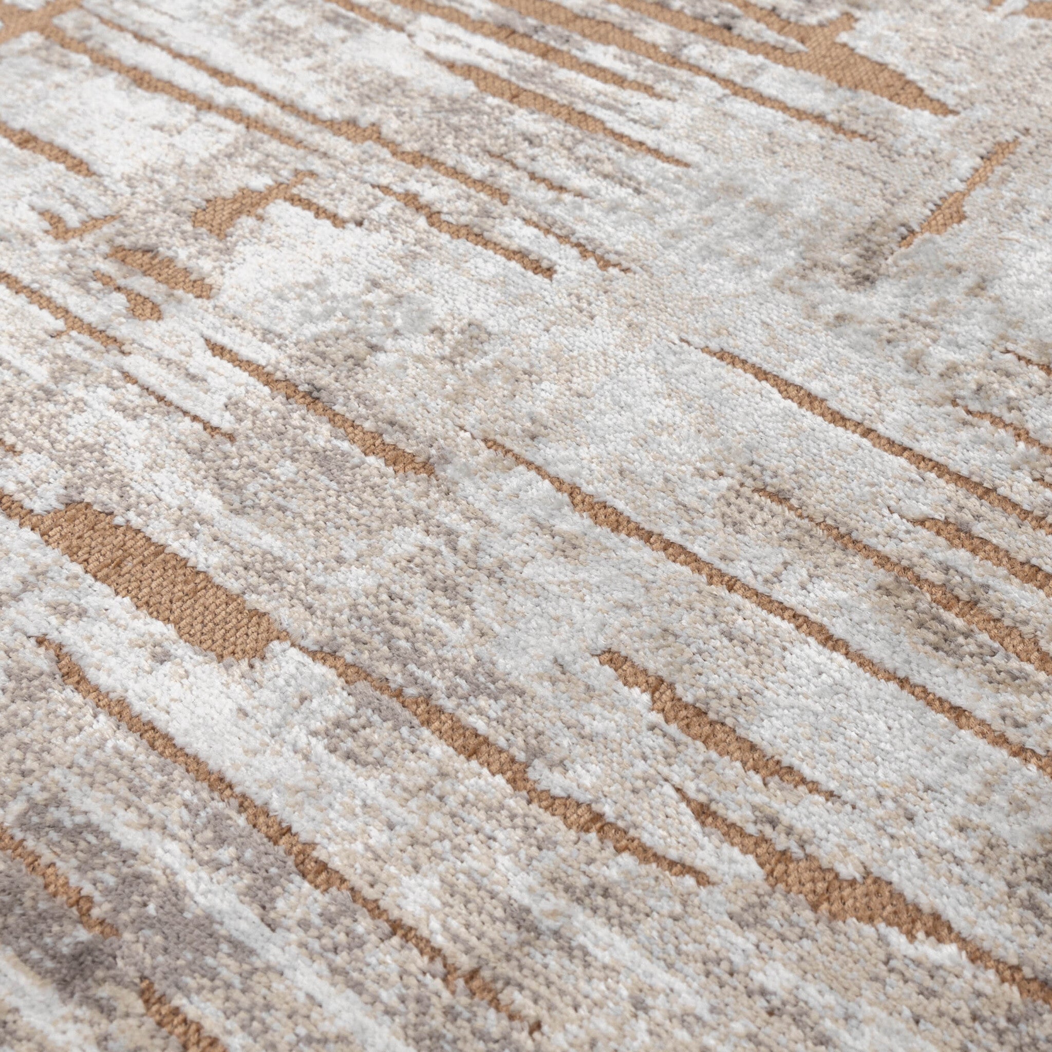 Modern Rug - Hendrix Grunge Cream/Terracotta