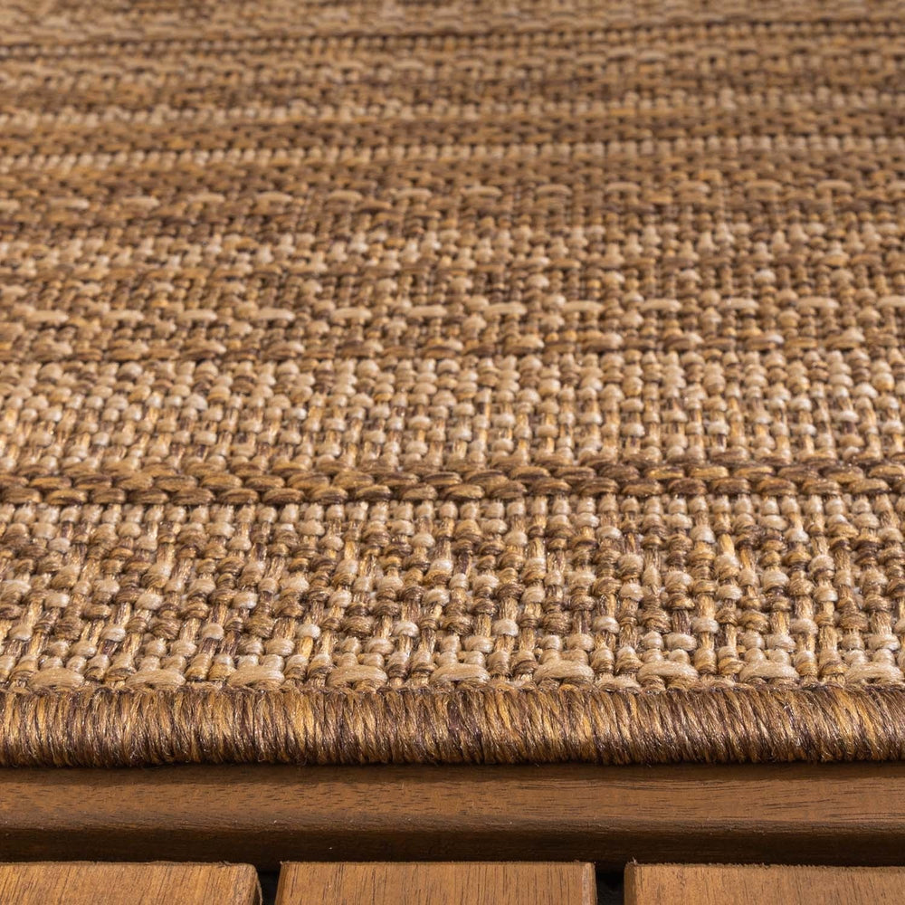Jute Outdoor Rug - Mavi Stripes Cream/Brown