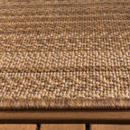 Jute Outdoor Rug - Mavi Stripes Cream/Brown