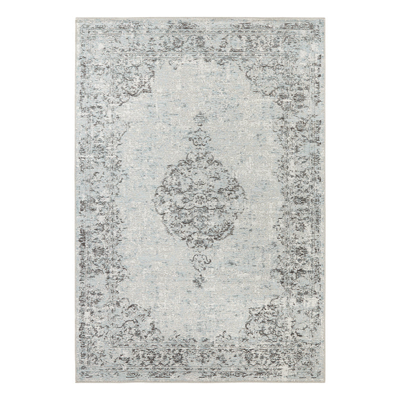 Vintage floor rug - Pleasure Blue/Black Vertou