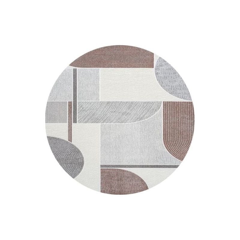 Round modern floor rug - Verwood 6111