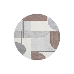 Round modern floor rug - Verwood 6111