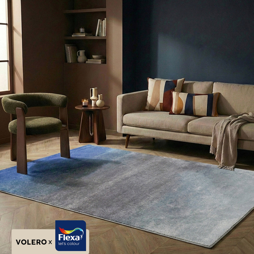 Abstract Rug – Mellow Blue