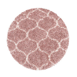 Round Berber Rug - Agadir Circle Pink/Cream