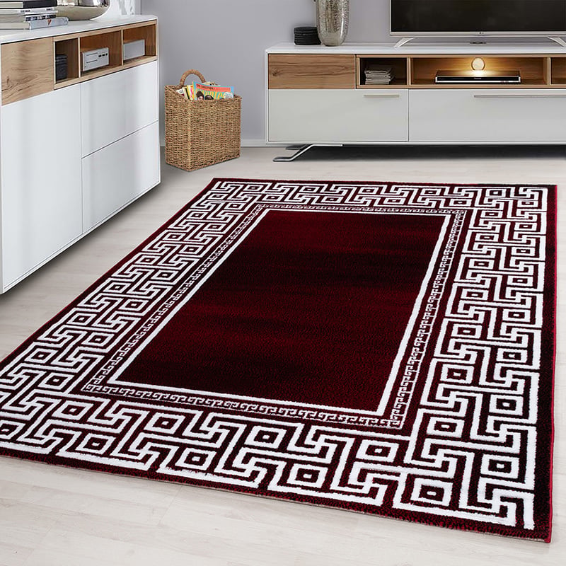 Modern Floor Rug - Jena Red 9340