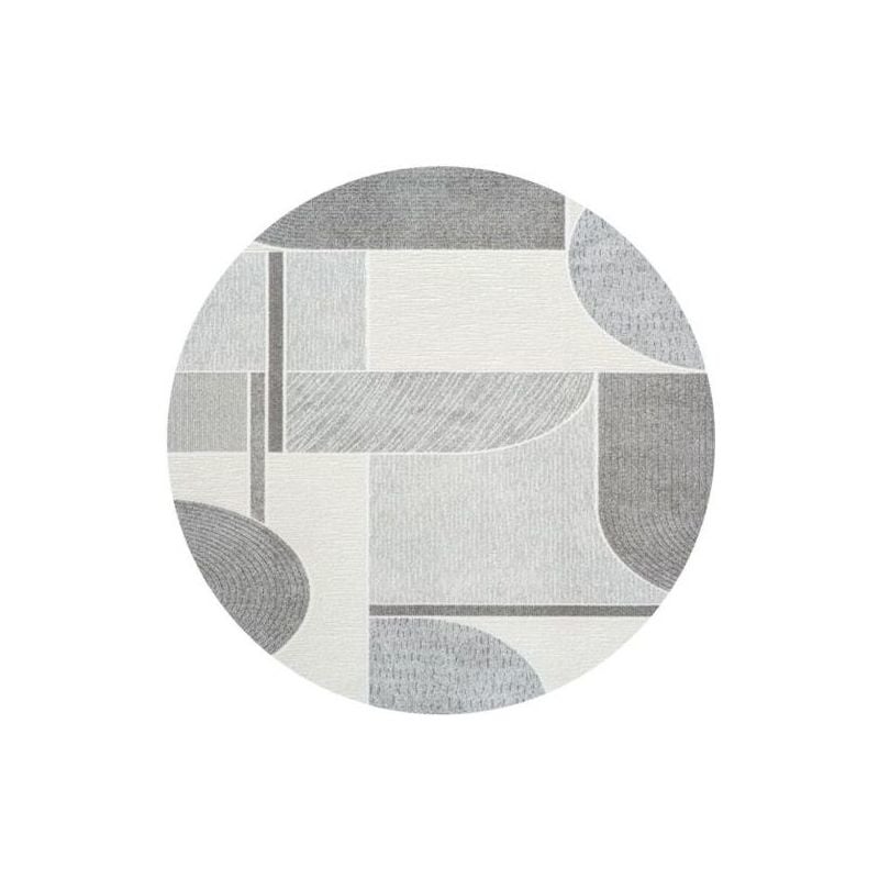 Round Modern Floor Rug - Verwood 6171