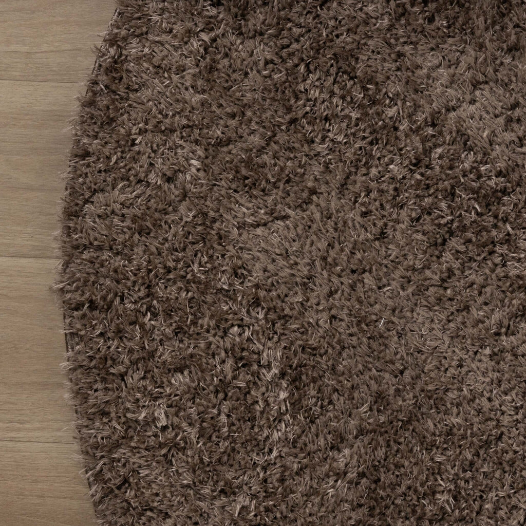 Oval Shaggy Rug - Blaze Taupe