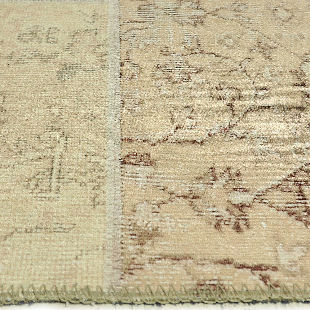 Patchwork floor rug - Nadine Yellow/Multicolor