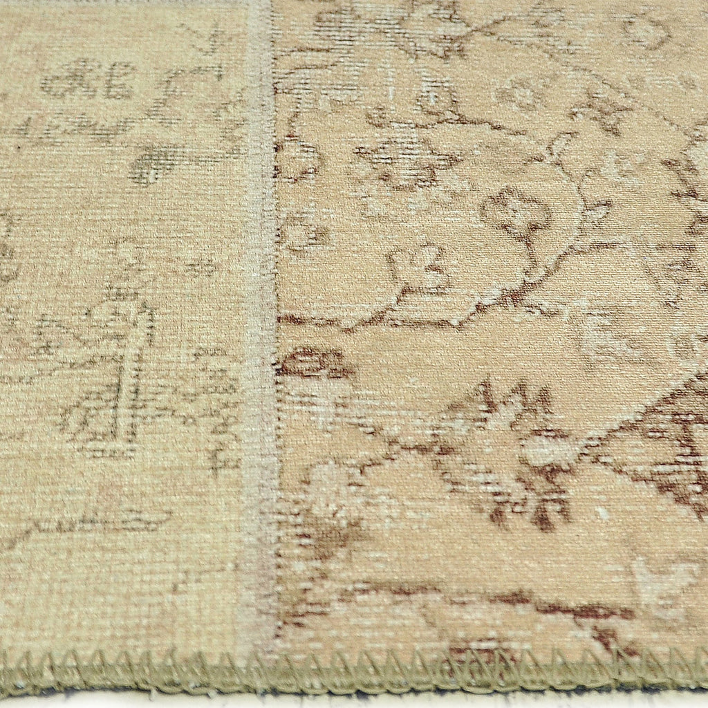 Patchwork floor rug - Nadine Yellow/Multicolor
