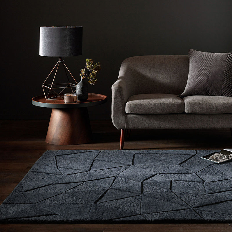 Modern floor rug - Mozo Shard Anthracite
