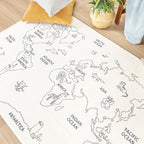 Kids Rug - Globe Cream