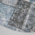 Round Patchwork Rug - Dreams Grey/Blue