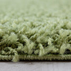 Round High-pile Floor Rug - Sade Green