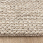 Wool Rug - Twist Beige
