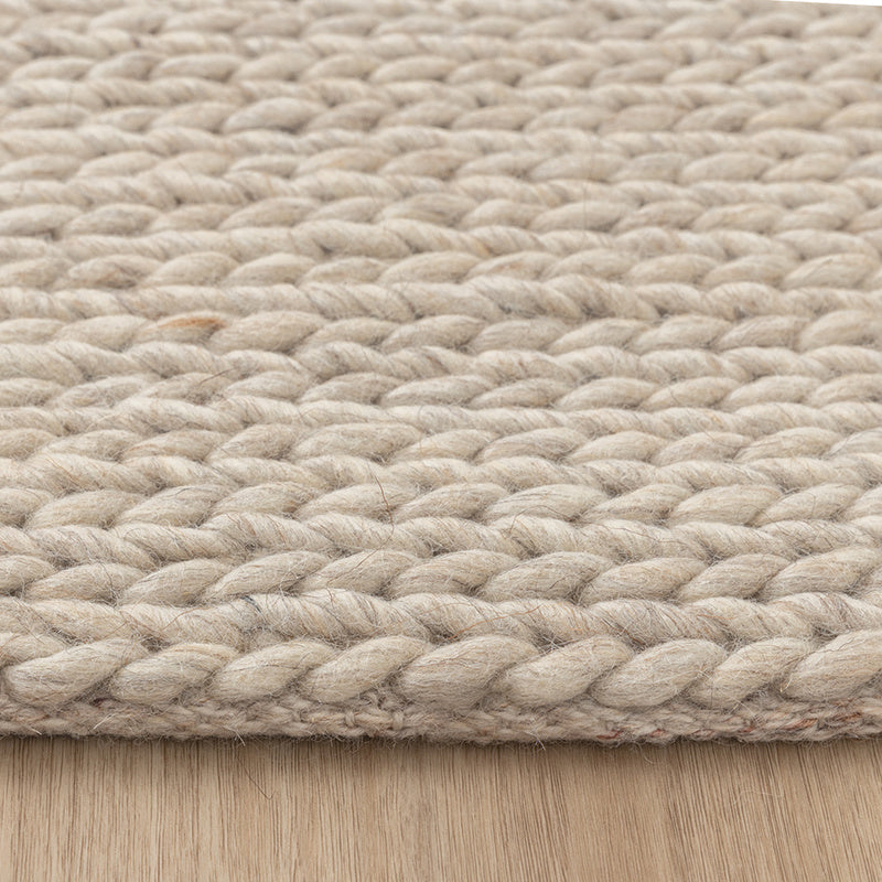 Wool Rug - Twist Beige