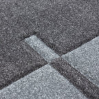 Modern floor rug - Tetris Grey 1310