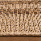 Jute Outdoor Rug - Mavi Border Cream/Brown