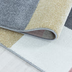 Round kids floor rug - Fleurtje Blocks Multicolor