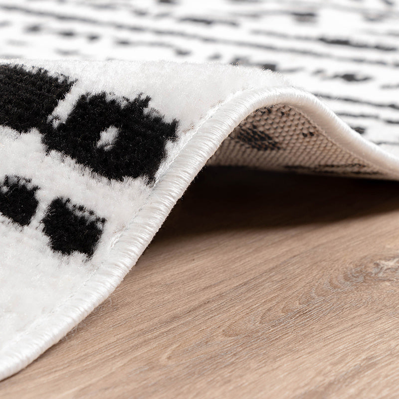 Scandinavian Rug - Scandi Geo Black/White