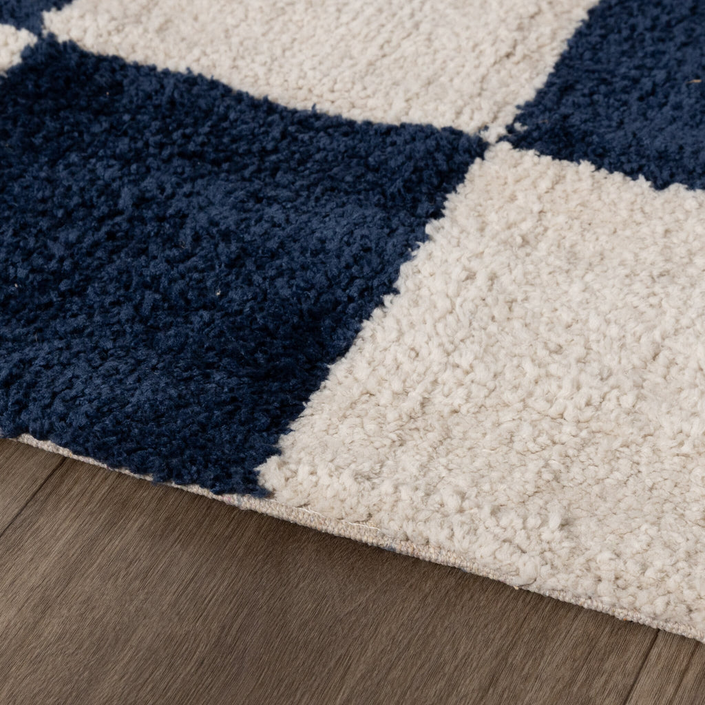 Checkerboard Rug - Blox Blue